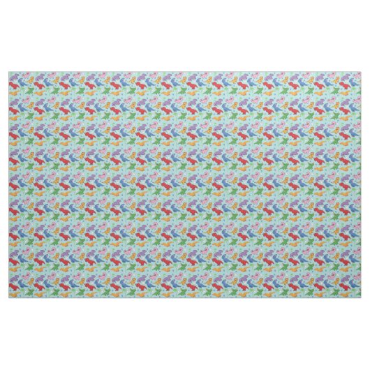 Cute Dinosaur Pattern Stof (Yard (91,4 cm))