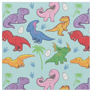 Cute Dinosaur Pattern Stof