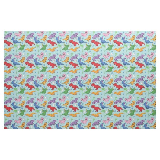 Cute Dinosaur Pattern Stof (Fat Quarter)
