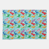 Cute Dinosaur Pattern Theedoek (Horizontaal)