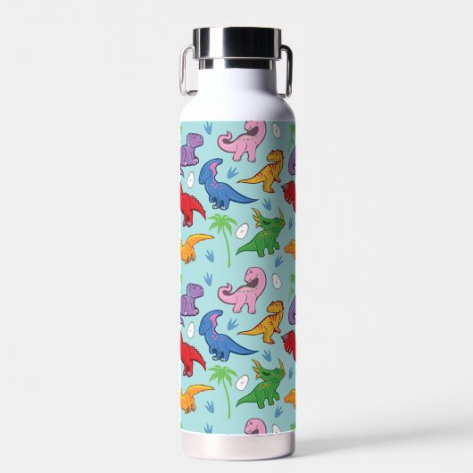 Cute Dinosaur Pattern Waterfles (Voorkant)