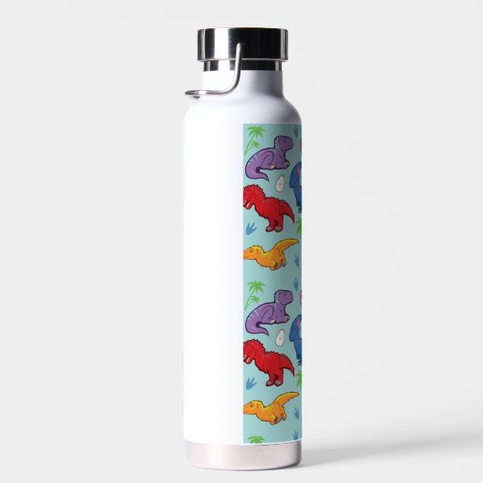 Cute Dinosaur Pattern Waterfles (Rechts)