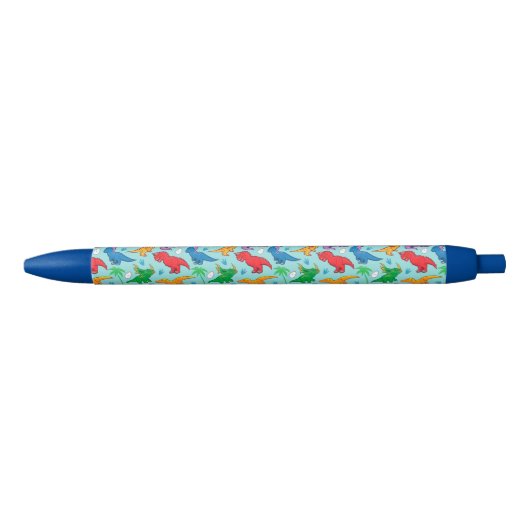 Cute Dinosaur Pattern Zwarte Inkt Pen (Voorkant)