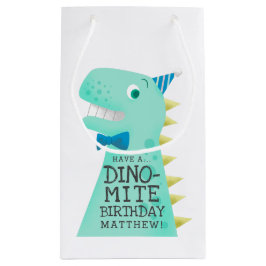 Cute Dinosaur Personalized Birthday Klein Cadeauzakje