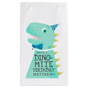 Cute Dinosaur Personalized Birthday Klein Cadeauzakje