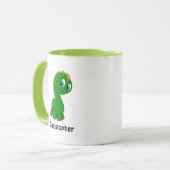 Cute Dinosaur Personalized Mok (Voorkant links)