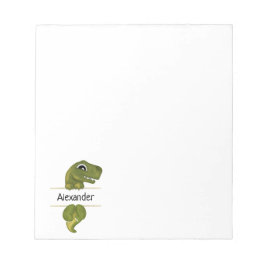 Cute Dinosaur Personalized Notitieblok