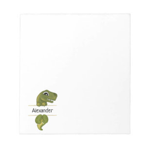 Cute Dinosaur Personalized Notitieblok