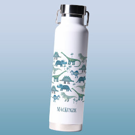 Cute Dinosaur Personalized Waterfles