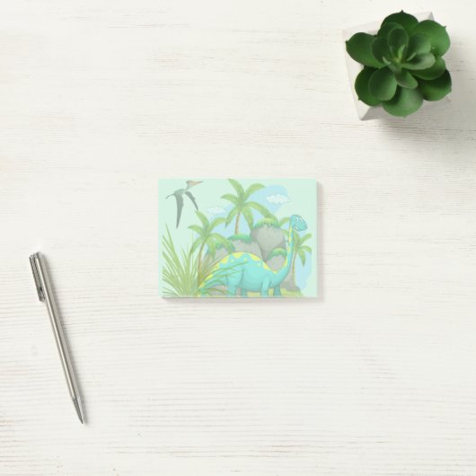 Cute Dinosaur Post-it® Notes (Kantoor)