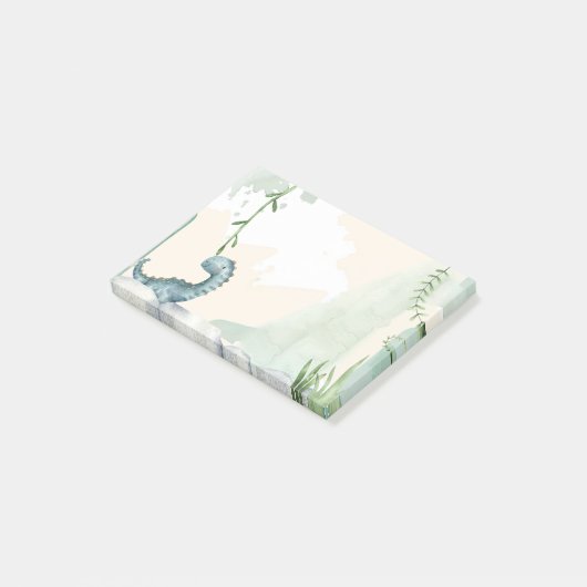 Cute Dinosaur Post-it® Notes (Schuin)