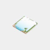Cute Dinosaur Post-it® Notes (Schuin)