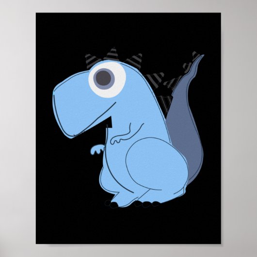Cute Dinosaur Poster (Voorkant)