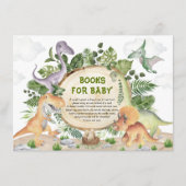 Cute Dinosaur Prehistorische Animals Books voor Ba Informatiekaartje (Voorkant)