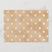 Cute Dinosaur Prehistorische Animals Books voor Ba Informatiekaartje (Achterkant)