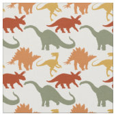 Cute Dinosaur Print Fabric Stof (Close Up)