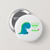 Cute Dinosaur RAWR Ronde Button 5,7 Cm (Voorkant /achterkant)