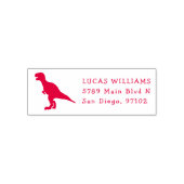   cute dinosaur red silhouette  zelfinktende stempel (Design)
