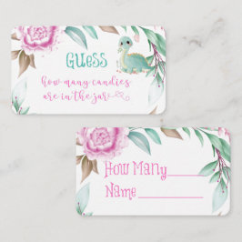 Cute dinosaur roze pony hoeveel Snoepjes in een po Visitekaartje