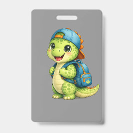 Cute Dinosaur Rugzak Badge