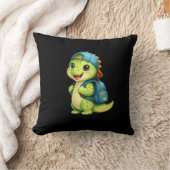 Cute Dinosaur Rugzak Kerkhofpillow Kussen (Deken)