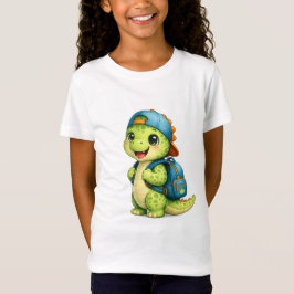 Cute Dinosaur Rugzak School Meisjes T-Shirt