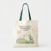 Cute Dinosaur School Canvas tas (Voorkant)