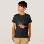 Cute Dinosaur Shirt For Valentines Day _ Tricerato (Voorkant volledig)