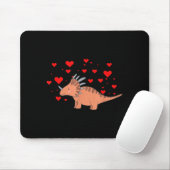 Cute Dinosaur Shirt For Valentines Day _ Tricerato Muismat (Met muis)