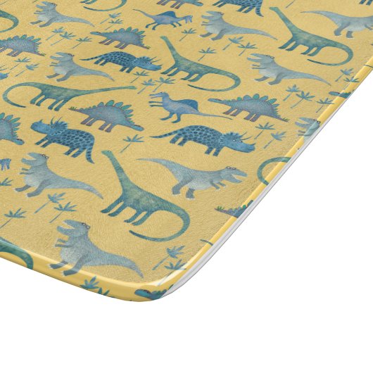Cute Dinosaur Snijplank (Hoek)