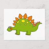 Cute dinosaur - stegosaurus briefkaart (Voorkant)