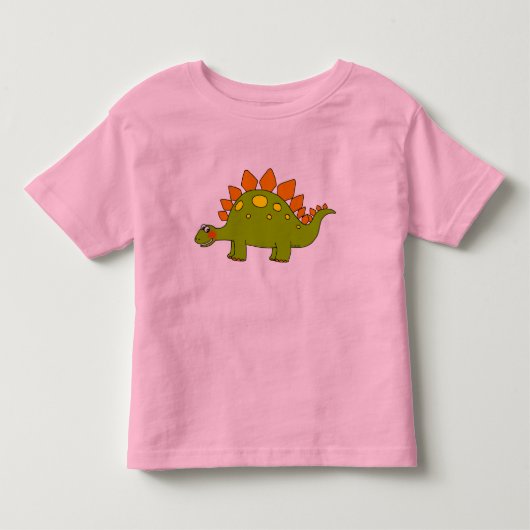 Cute dinosaur - stegosaurus kinder shirts (Voorkant)