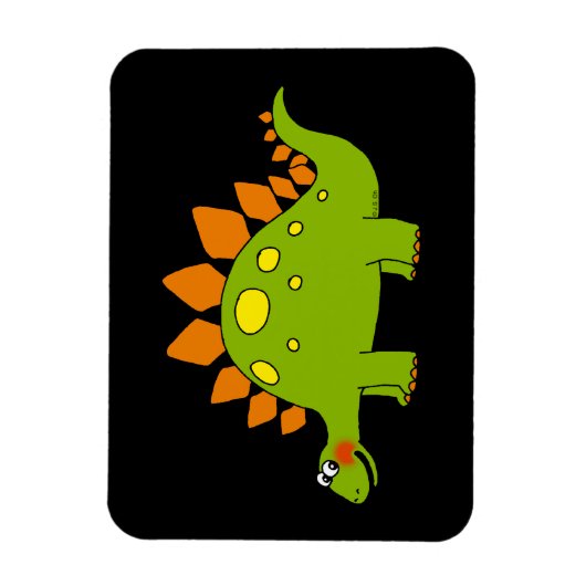 Cute dinosaur - stegosaurus magneet (Verticaal)
