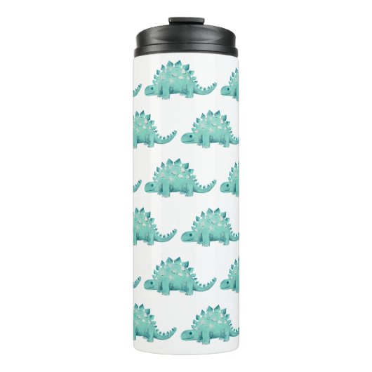 Cute Dinosaur Stegosaurus-patroon Thermosbeker (Voorkant)