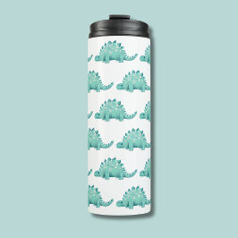 Cute Dinosaur Stegosaurus-patroon Thermosbeker