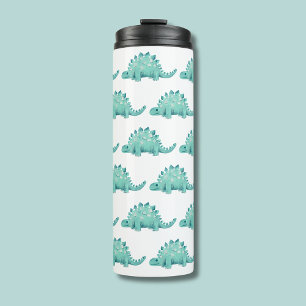 Cute Dinosaur Stegosaurus-patroon Thermosbeker