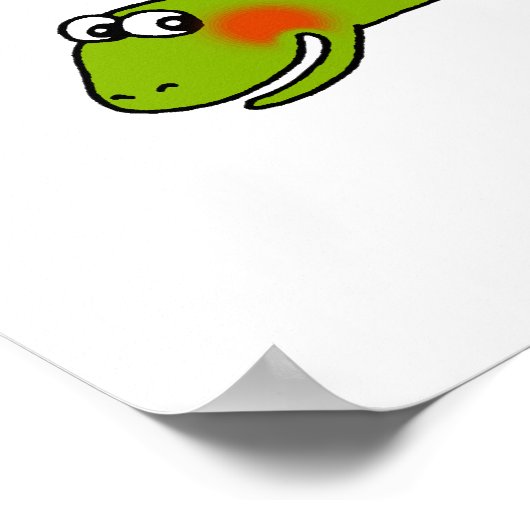 Cute dinosaur - stegosaurus poster (Hoek)