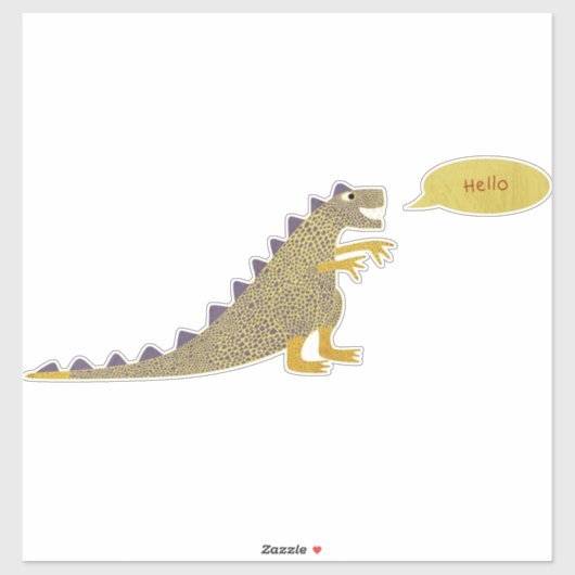 Cute Dinosaur Sticker (Vel)