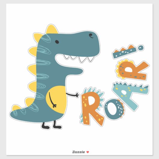 Cute Dinosaur Sticker (Vel)
