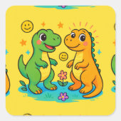 Cute Dinosaur Stickers (Voorkant)
