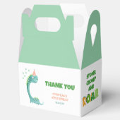 Cute Dinosaur Stomp Chomp Roar Birthday Bedankdoosjes (Geopend)