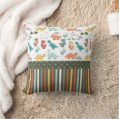 Cute Dinosaur Stripe Pattern Kinder Kussen (Deken)