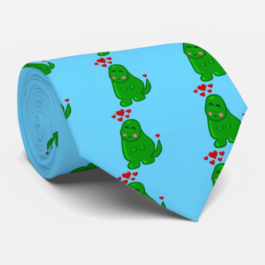 Cute Dinosaur Stropdas (Opgerold)