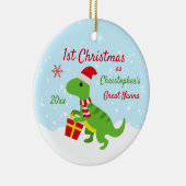 Cute Dinosaur T-Rex Great Nanna Keramisch Ornament (Rechts)