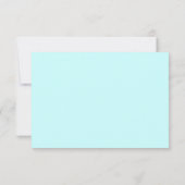 Cute Dinosaur Theme Flat Dankuwel Noteer Turquoise Notitiekaartje (Achterkant)