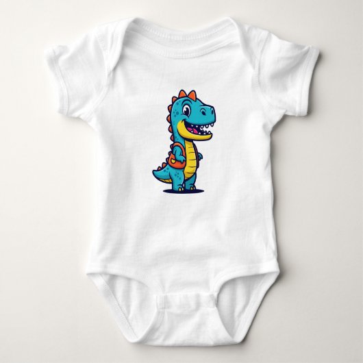 Cute Dinosaur Toddler Design – Adorable Dino Kids  Romper (Voorkant)