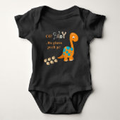 Cute Dinosaur Tracks Romper (Voorkant)