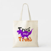 Cute Dinosaur Trick or treat Halloween Canvas tas (Achterkant)