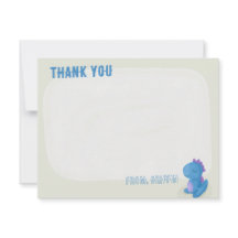 Cute Dinosaur Verjaardag Bedankkaartjes