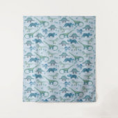 Cute Dinosaur Wandkleed (Voorkant)